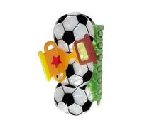 Dybnuhoc Pinza de pelo para cabello grueso, acrílico, colorido, antideslizante, diseño de fútbol, clip de garras para cabello grueso, para viajes, escuela, citas, estadio
