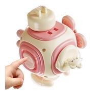Dybnuhoc Six Sided Activity Cubes, Bunny Design Learning Toy, 4.17x5.28 Inches Early Childhood Educational Game, Growth with Play, Preschool Learning Accessory, Kindergarten Gear for Floor Playroom