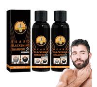 Dyceittdia 2pcs Barra de Champú para Oscurecer la Barba,Color de Barba Negro,Limpieza y Engrosamiento,2pcs*30ml, hair1