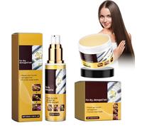 Dyceittdia 2pcs Cuidado del Cabello con Colágeno, 50ml Aceites de Tratamiento Capilar y 100g Mascarilla Capilar de Colágeno, Mejora el Encrespamiento y la Sequedad, hair mask1