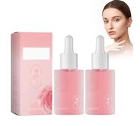 Dyceittdia 2pcs Rose Serum, Suero de Rosas, Esencia facial de rosas, Esencia Hidratante de Rosas, Luminosidad y Nutrición, Refinar y Reparar, 2pcs*30ml, serums4