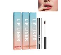 Dyceittdia 3pcs Lápiz de Contorno de Labios Extraíble, Perfilador de labios, Perfilador de Labios peel-off, 3pcs*5ml, Marrón claro y Marrón oscuro y Borgoña, lipsticks3