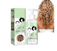 Dyceittdia 50ml Curl Hair Defining Cream, Crema para Definir Rizos, Crema Voluminizadora para Cabellos Rizados, Hidratación Fluffy Fijación Duradera, Alisa el Cabello Encrespado, hair1