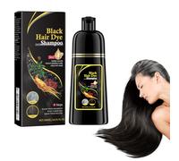 Dyceittdia Champú para el cabello, 500 ml, 3 en 1, champú alisador para cabellos teñidos, limpieza y reparación, negro, Magic Hair