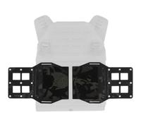 DYCZMALQ 2 alas tácticas de expansión Molle para chaleco, soporte de placa de soporte, soporte de radio MK5, accesorios de equipo de pecho (BCP)