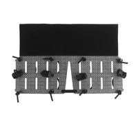 DYCZMALQ Chaleco táctico con panel MOLLE de extensión vertical con cordón elástico para portaplacas, accesorios de caza de airsoft (BK)