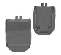 DYCZMALQ Chaleco táctico con panel trasero, bolsa de agua con cremallera lateral, soporte para Airsoft, adaptador Molle, equipo de caza y airsoft (G)