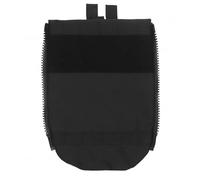 DYCZMALQ Chaleco táctico con panel trasero, bolsa de agua con cremallera lateral, soporte para Airsoft, adaptador Molle, equipo de caza y airsoft (BK)