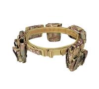 DYCZMALQ Cinturón táctico Molle de cinco piezas desmontable ajustable para caza con bolsa de accesorios de almacenamiento (CP)