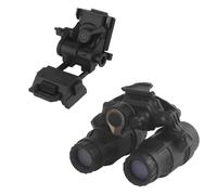 DYCZMALQ Modelo táctico NVG simulado Airsoft binocular con visión nocturna con soporte para casco NVG para cosplay (BK)