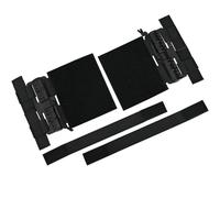 DYCZMALQ Paquete de 2 chalecos Molle de liberación rápida con hebilla de liberación rápida, chaleco adaptador de desconexión rápida, hebilla de un solo punto (BK)