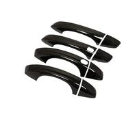 DYDGUTUFB Exteriores para Puertas Accesorios para Seat para Ibiza KJ1 MK5 FR 2018-2023 Embellecedor Manija Puerta De Fibra Carbono Pegatinas Protectoras para 2019 2020 Y 2021(4Handle 2 Buttons2)