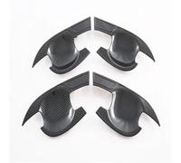 DYDGUTUFB Exteriores para Puertas Cubierta ABS para Manija Puerta Coche Fibra Carbono para N&issan para Qashqai J12 2023-2024 Embellecedor Adhesivo para Manija De Puerta(Door Bowl Cover)