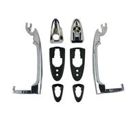 DYDGUTUFB Exteriores para Puertas Manija Exterior De Puerta para Lancia para Ypsilon 2003-2011 735409026 735409024 Plata Y Negro