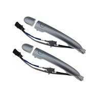 DYDGUTUFB Exteriores para Puertas Manijas Exteriores Plateadas para R&enault para Koleos 2009-2018 80640-JY01B 80640-JY01A 80647-JY01A 80647JY01A(Rear Pair 2Pcs)