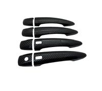 DYDGUTUFB Exteriores para Puertas Protector De Manija De Puerta Exterior De Fibra De Carbono para N&issan para X-Trail T33 MK4 2021 2022 2023. Accesorios para Coche.(4 Handle 2 Buttons)