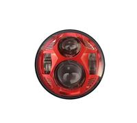 DYDGUTUFB Faros Delanteros Para Moto Para 5 3/4" Faro Delantero Para Motocicleta Faro LED De 5,75 Pulgadas Con Luces De Carretera/cruce DRL(Red)