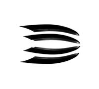 DYDGUTUFB Spoiler Delantero con Rejilla Inferior para Mercedes para Benz Clase C C200 C260 W205 2019, 2020, 2021(4pcs Bright Black)