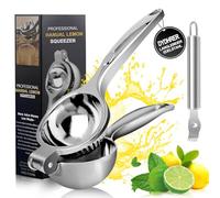 DYDHRER Exprimidor Limon,Exprimidor de Naranjas Manual,Exprimidor de Limones Manual Anticáustico,Esprimidores Manual,Incluye Rallador Limon,Exprimidor Limon Manual de 7cm Diámetro para Cocina,Bar