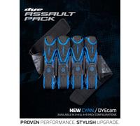 Dye Arnés Assault Pack Pro (negro/azul, 3+4)