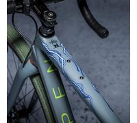 DYEDBRO - Gravel Frame Protector - Multiple Styles Lightning Gravel (Matte / Blu