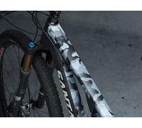 DYEDBRO Set de lámina protectora de cuadros MTB gris/blanco one_size