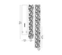 DYEDBRO Set de lámina protectora de cuadros MTB gris one_size