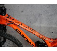 DYEDBRO Set de lámina protectora de cuadros MTB negro one_size