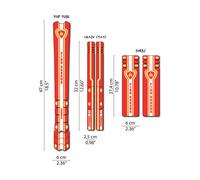 DYEDBRO Set de lámina protectora de cuadros para niños rojo one_size