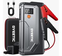 DYEETIC 7000A Arrancador de Coche, 26800mAh Arrancadores de batería de Coche,12V Jump Starter Portátil (para All Gasolina o 10L Diesel), Linterna LED de Emergencia, Cables de Arranque