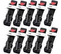 DYHQQ Paquete de 10 torniquetes, torniquete de combate médico con molinete, rescate táctico hemostático rápido de una sola mano de aplicación para el senderismo al aire libre de emergencia