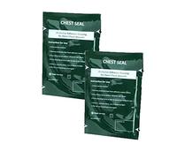 DYHQQ Paquete de 2 Sellos de Pecho, Primeros Auxilios, sin látex, Herida Abierta en el Pecho, Primeros respondedores, Vendaje de Rescate para el Cuidado de traumatismos