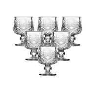 DYHWAC Conjunto de 6 Máquina de Vidrio de Tiro Antiguo de Vidrio for espíritu Barra de vinos Barra de Boda Rebothwares 1.7oz / 50ml