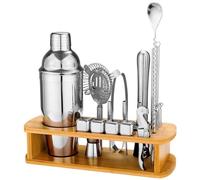 DYHWAC Juego Completo de Mezclador de Estante, Herramientas de coctelería, Juego de 23 Piezas, coctelera, Taza de cóctel, Juego de Taza coctelera de Acero Inoxidable