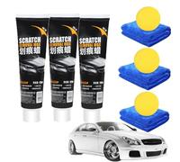 DYJAGYO Pasta reparadora de arañazos de Coche, Quita arañazos de Coche, Quita arañazos de Coche para Eliminar arañazos Profundos de la Pintura del Coche. (3Pcs)