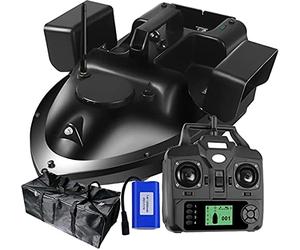 DYJD Barco de alimentación con GPS RC, Barco de Cebo con GPS Cruise con batería de 12000 mAh y Bolsa de Almacenamiento (Black)
