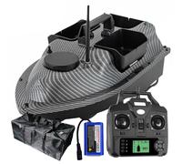DYJD Barco de pesca con GPS RC, cebo de pesca, mando a distancia, 600 m, con GPS y mando a distancia LCD (fibra de carbono)