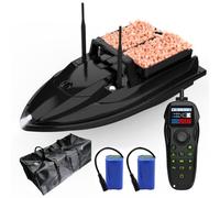 DYJD Doble antena GPS para señuelos de pesca, barco de señuelo RC con doble motor inalámbrico, 3 kg, retorno automático de alimentación, mando a distancia de 500 m (versión V600-GPS, 2 x 5200 mAh)