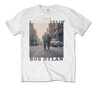 Dylan Bob - T-Shirt # L Unisex White # the Freewheelin'