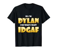 Dylan Costume Idgaf Funny Meme Halloween Costume For Dylans Camiseta