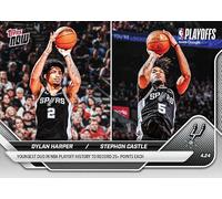 Dylan Harper y Stephon Castle 2026 Topps Now - 274 Spurs de San Antonio de la NBA