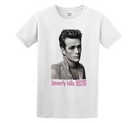 Dylan McKay Luke Perry Beverly Hills 90210 Men's Cotton T-Shirt White Shirt Top tee M