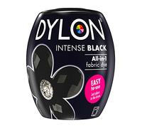 DYLON All-in-1 Fabric Dye 12 Negro intenso, almohadilla de tela para lavadora, para colores frescos e intensos