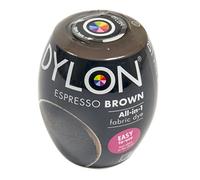 Dylon Caja de Tinte para máquina (3 Unidades), Color marrón, Café expreso, 25 x 10 x 4 cm