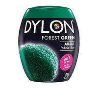 Dylon: Cápsula de 350 g para pintar telas a máquina, gama completa de nuevos colores disponibles Forest Green
