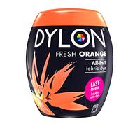 Dylon: Cápsula de 350 g para pintar telas a máquina, gama completa de nuevos colores disponibles Fresh Orange