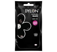 Dylon Hand Fabric Dye Sachet For Clothes Soft Furnishings Bolsa de Tinte a Mano (Terciopelo), poliéster, Negro Intenso, 50 g (Pack of 1)