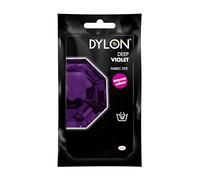 Dylon Hand Fabric Dye Sachet For Clothes Soft Furnishings Bolsa de Tinte a Mano Violeta Profundo (Intenso), 50 g (Pack of 1)