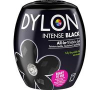 Dylon: Cápsula de 350 g para pintar telas a máquina, gama completa de nuevos colores disponibles Intense Black