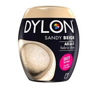 Dylon: Cápsula de 350 g para pintar telas a máquina, gama completa de nuevos colores disponibles Sandy Beige